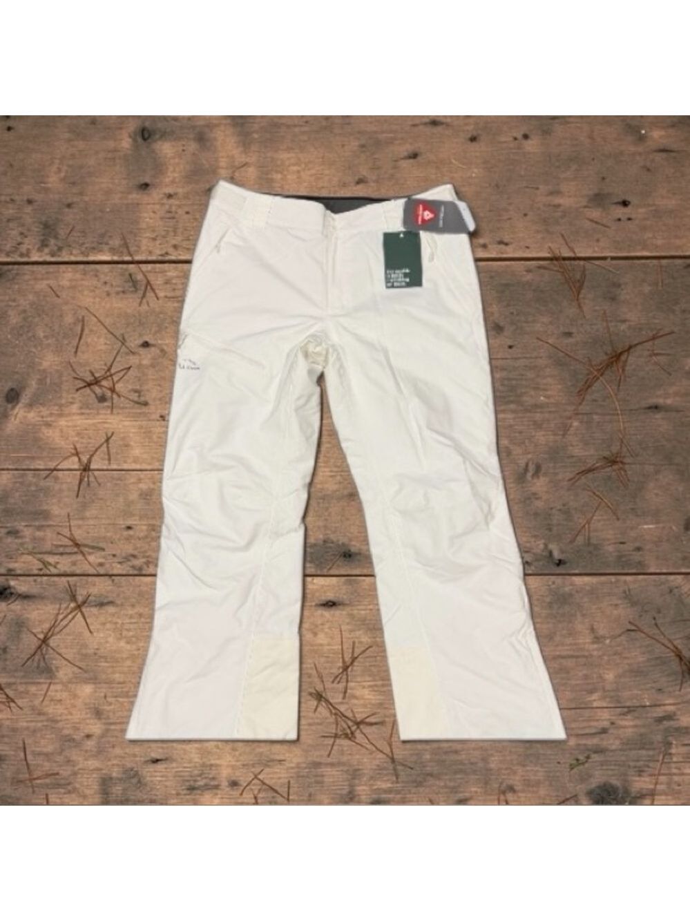 L.L. Bean Women's Wildcat Waterproof Insulated Snow Pants Bone Large